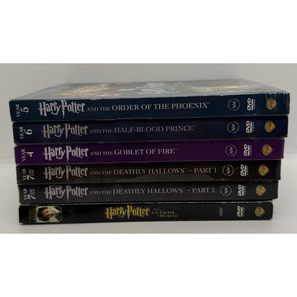 Harry Potter (Lot of 6) Extended DVD Warner Bros Preowned Good Condition